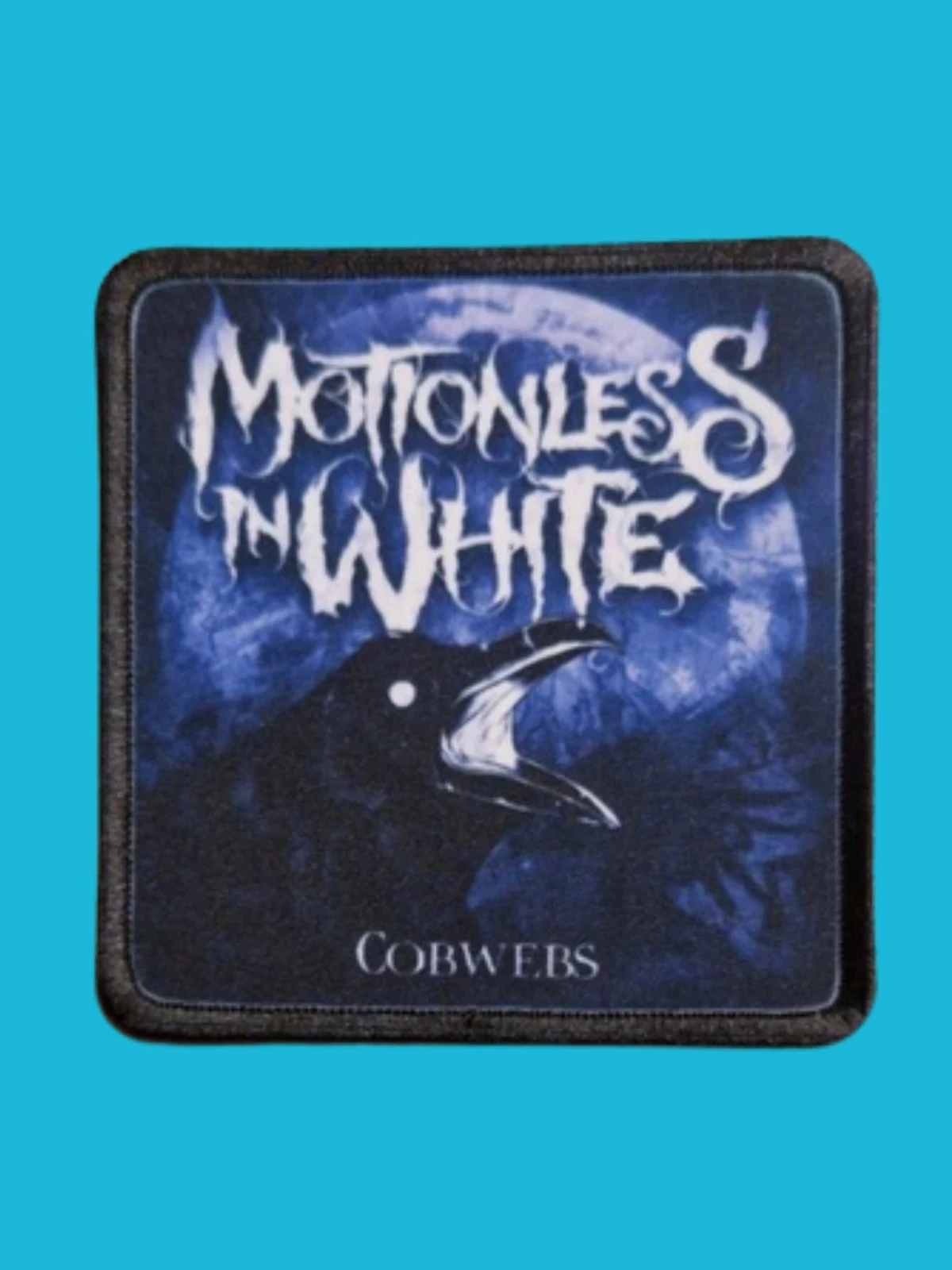 Patch Motionless in White - Cobwebs - Imprimé - Carré de 7,5 x 7,5 centimètres